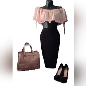 Women's Classy Powder Pink Outfit